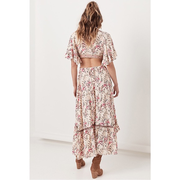 Spell Maisie Bambi Dress in Strawberry & Cream - Picture 3 of 9